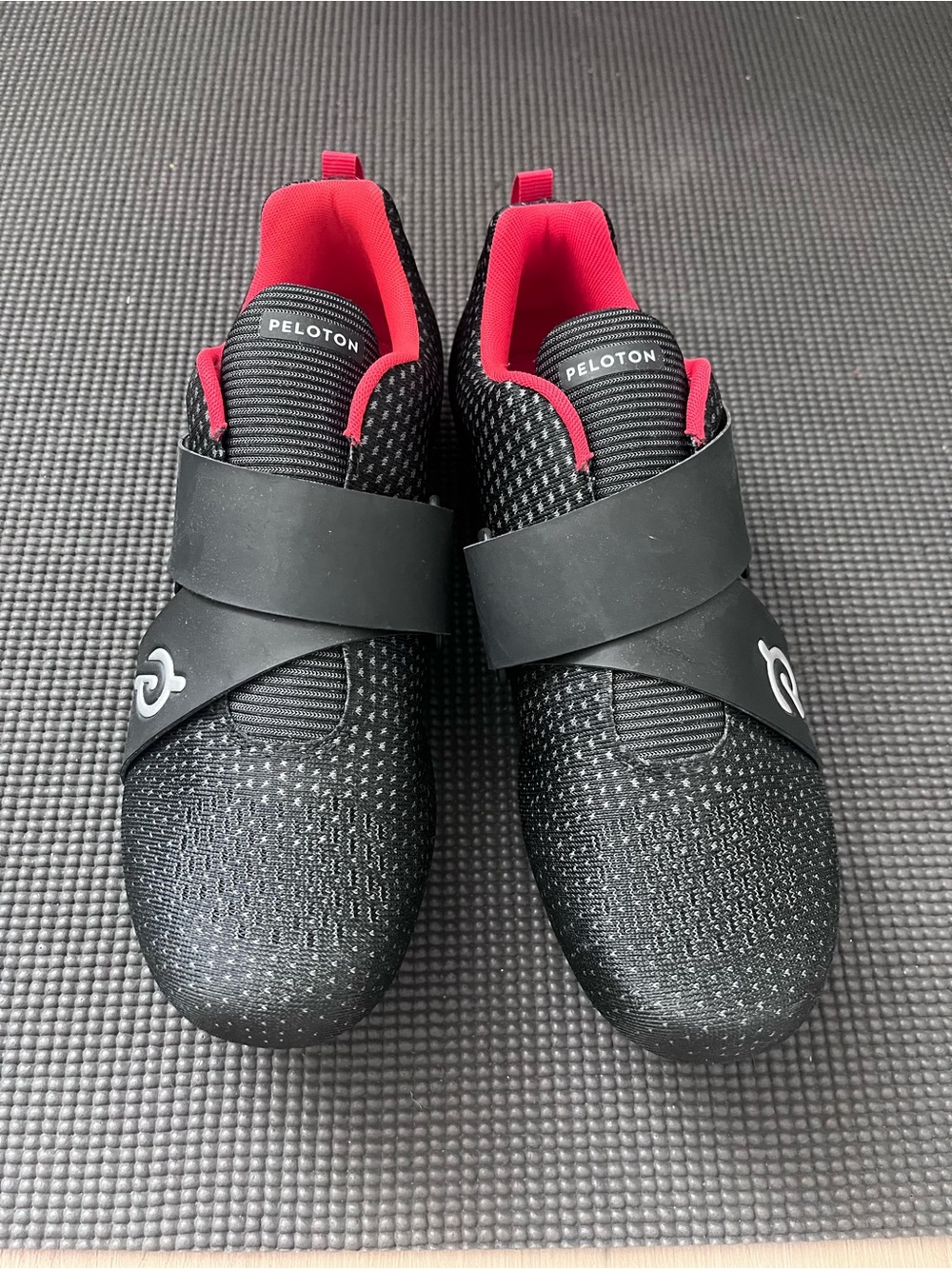 Peloton Black with Red Interior Cycling Shoes